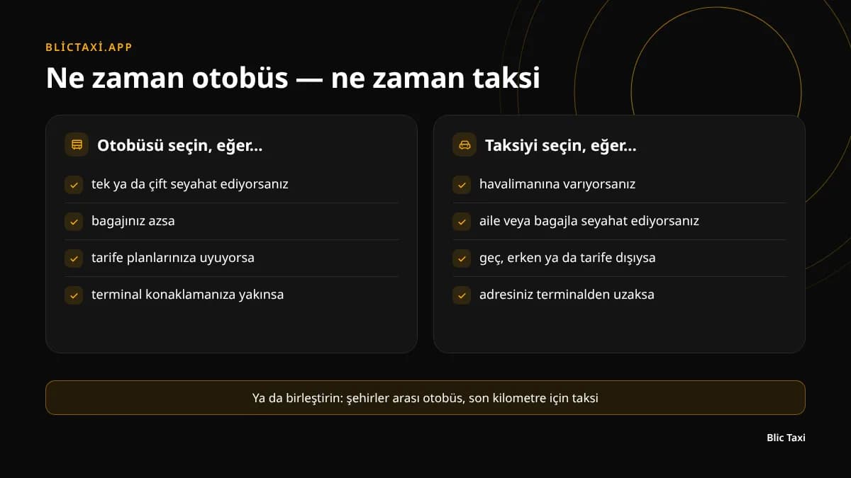 Karadağ'da ne zaman otobüs, ne zaman taksi seçilmeli