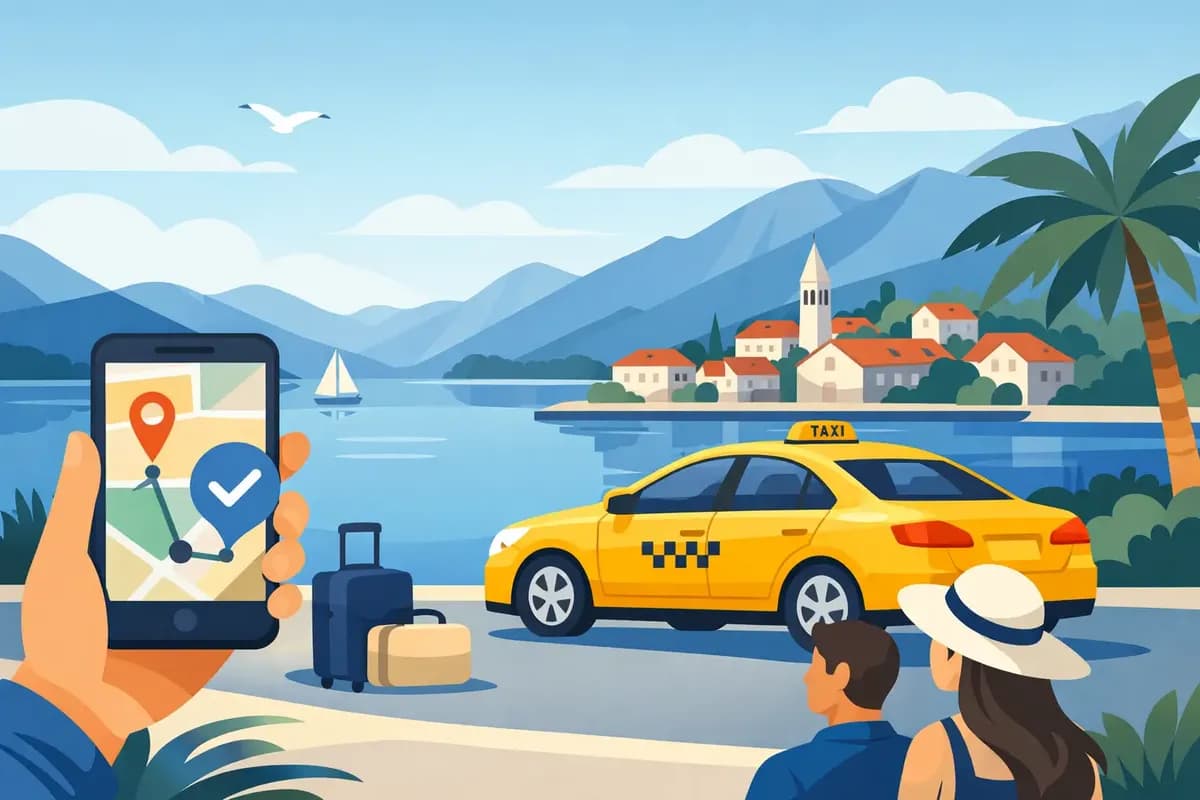 Lizenziertes Taxi in Montenegro: buche mit Vertrauen