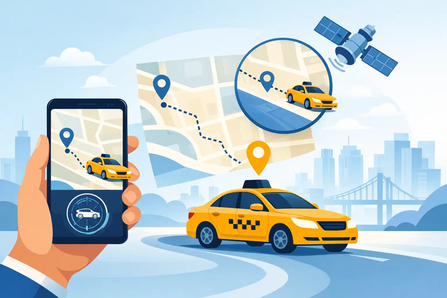 Live-Taxi-Tracking: Wissen, wo deine Fahrt gerade ist