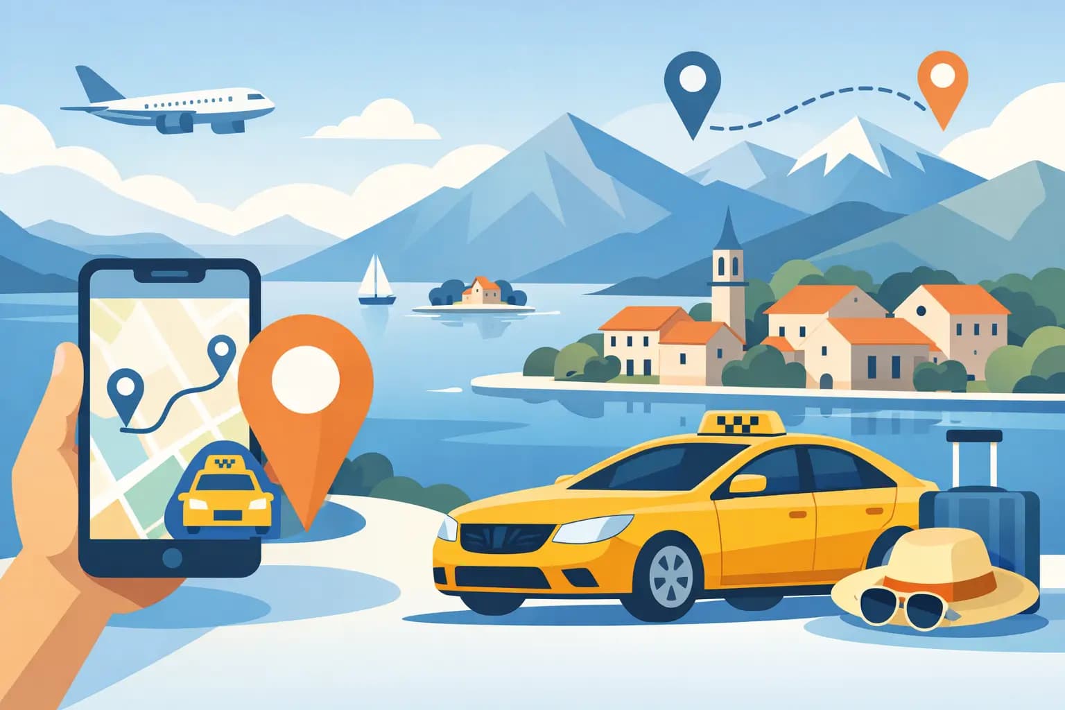 Wie eine Taxi-App das Reisen in Montenegro erleichtert