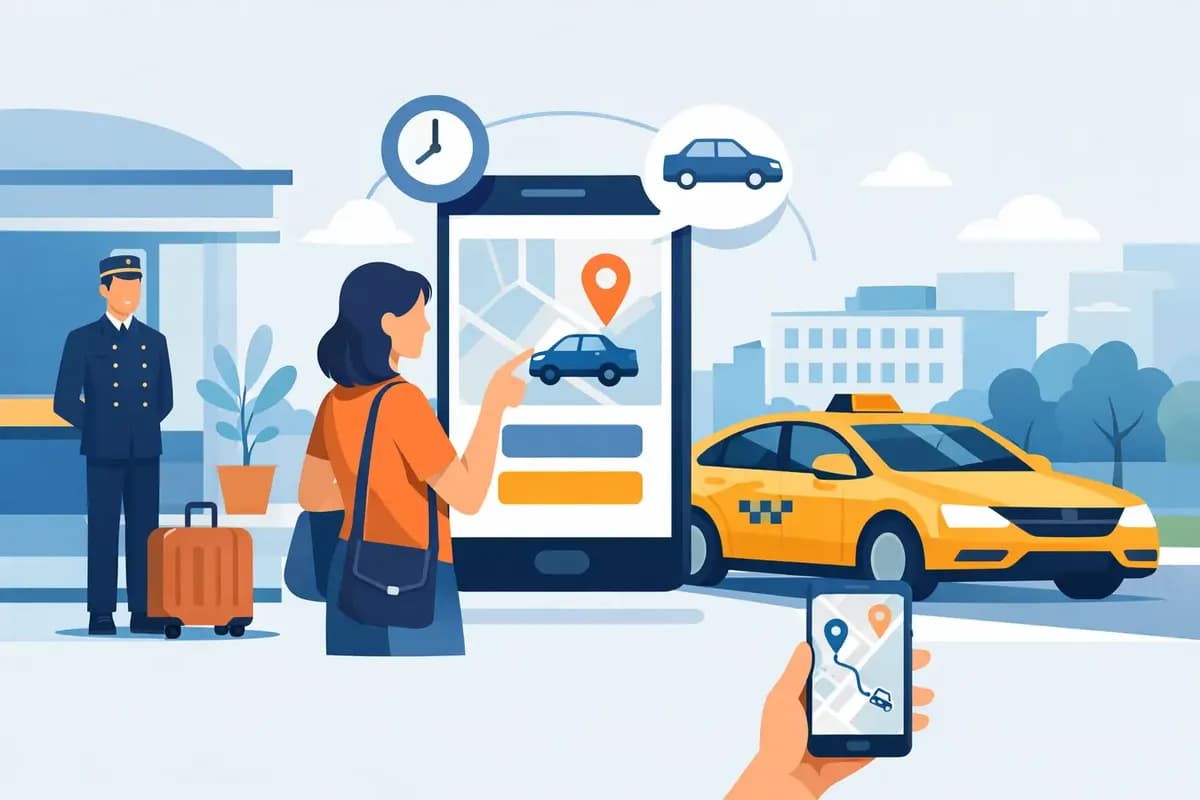 Taxi buchen für Hotelgäste — ganz einfach