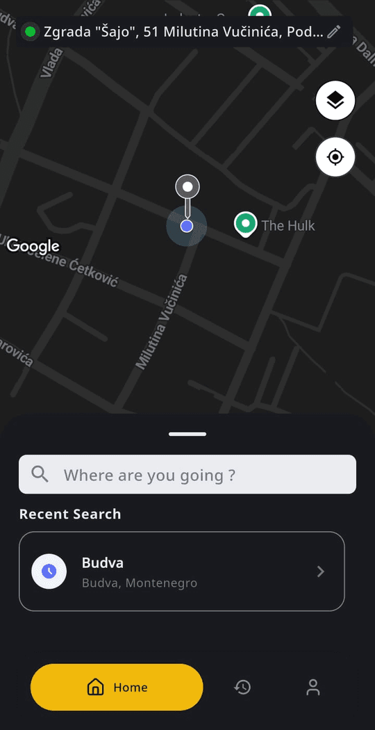 Blic Taxi app screenshot